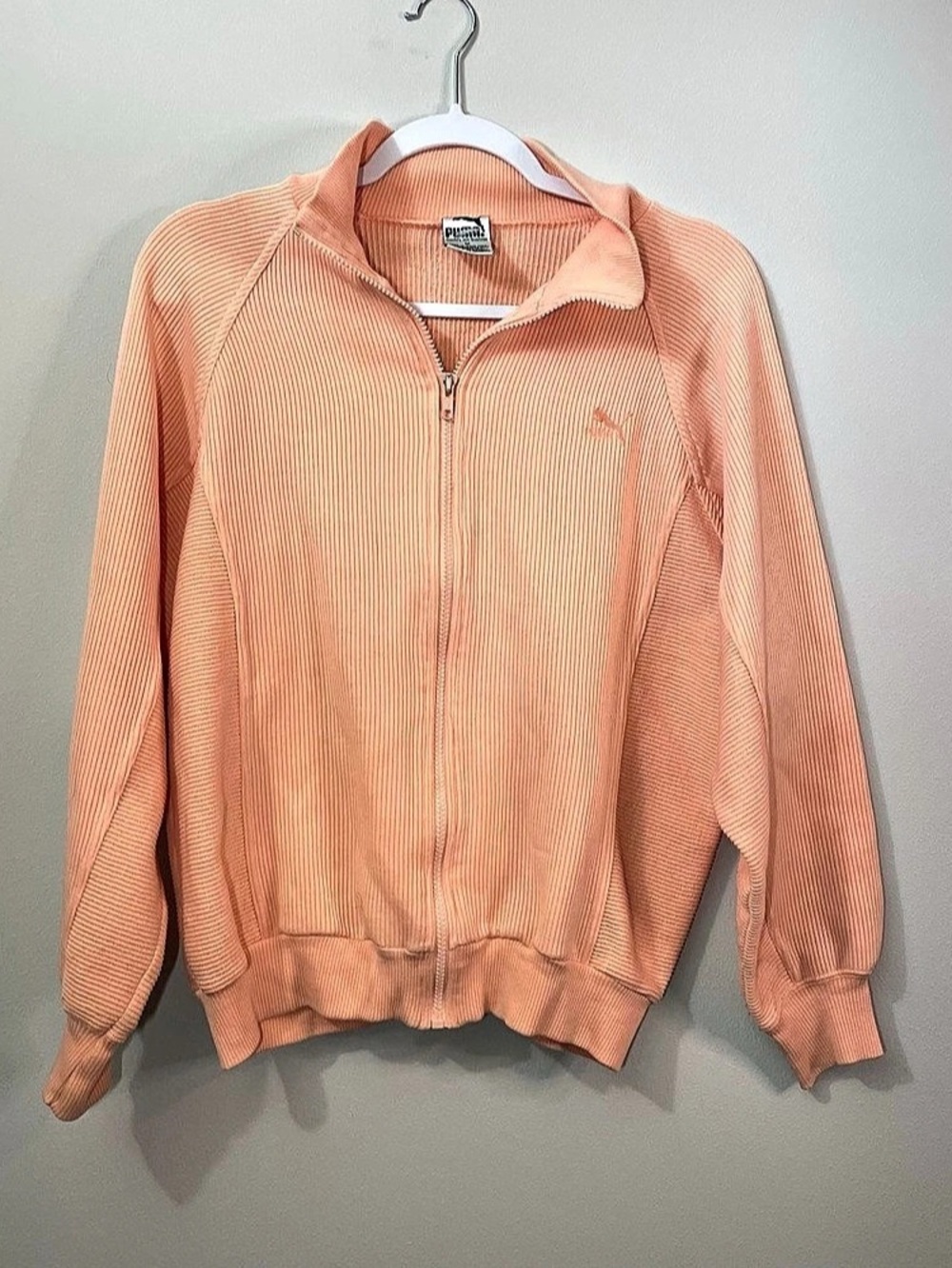 Puma Men's Zip Track Jacket Peach Size Medium